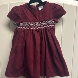 Edgehill Collection corduroy smocked dress